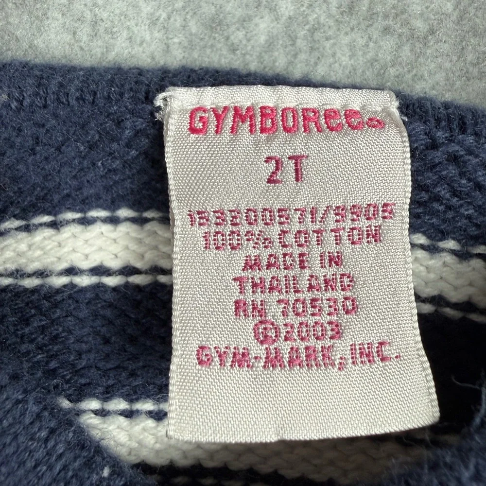Gymboree Whale Knit Sweater 2T Navy White Striped Coastal Nautical Preppy